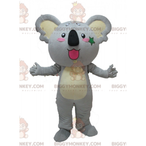 Cute Giant Gray and Yellow Koala Mascot Costume BIGGYMONKEY™ -