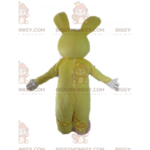 Grappig reuze geel en wit konijn BIGGYMONKEY™ mascottekostuum -
