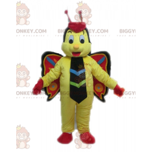 Yellow Red and Black Butterfly BIGGYMONKEY™ Mascot Costume -