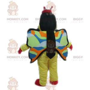 Yellow Red and Black Butterfly BIGGYMONKEY™ Mascot Costume –