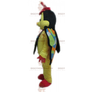 Gul rød og sort sommerfugl BIGGYMONKEY™ maskotkostume -
