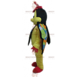 Gul rød og sort sommerfugl BIGGYMONKEY™ maskotkostume -