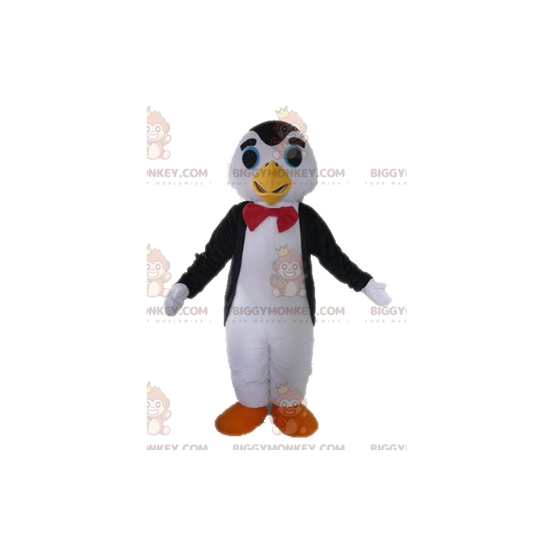 Czarno-biały kostium maskotki pingwina BIGGYMONKEY™ z muszką - Czarno-biały kostium maskotki pingwina BIGGYMONKEY™ z muszką -