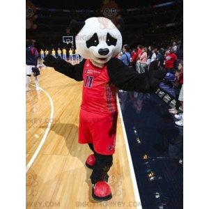 BIGGYMONKEY™ Mascot Costume Black and White Panda Sportswear -