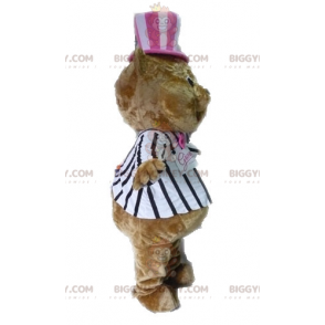 Fancy Dress Brown Teddy Bear BIGGYMONKEY™ Mascot Costume –