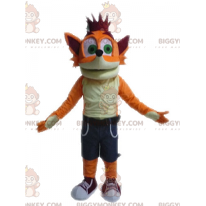 TV-spels berömda Crash Bandicoot Fox BIGGYMONKEY™ maskotdräkt -