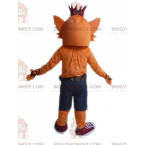 Videospil Famous Crash Bandicoot Fox BIGGYMONKEY™ maskotkostume - Masker berømte mennesker - BIGGYMONKEY_04579 - BiggyMonkey.com