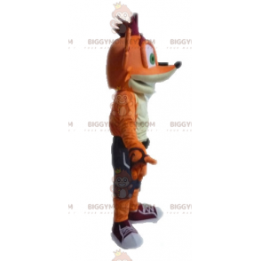 Videospil Famous Crash Bandicoot Fox BIGGYMONKEY™ maskotkostume - Masker berømte mennesker - BIGGYMONKEY_04579 - BiggyMonkey.com