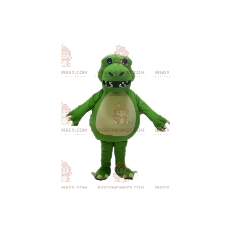 Geweldig BIGGYMONKEY™-mascottekostuum van gigantische groene Geweldig BIGGYMONKEY™-mascottekostuum van gigantische groene