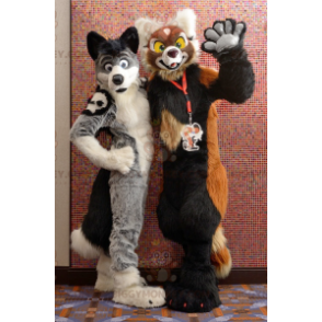 2 BIGGYMONKEY™s soft furry dog mascots - Biggymonkey.com