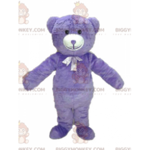 Purple Teddy Bear BIGGYMONKEY™ Mascot Costume. Bear