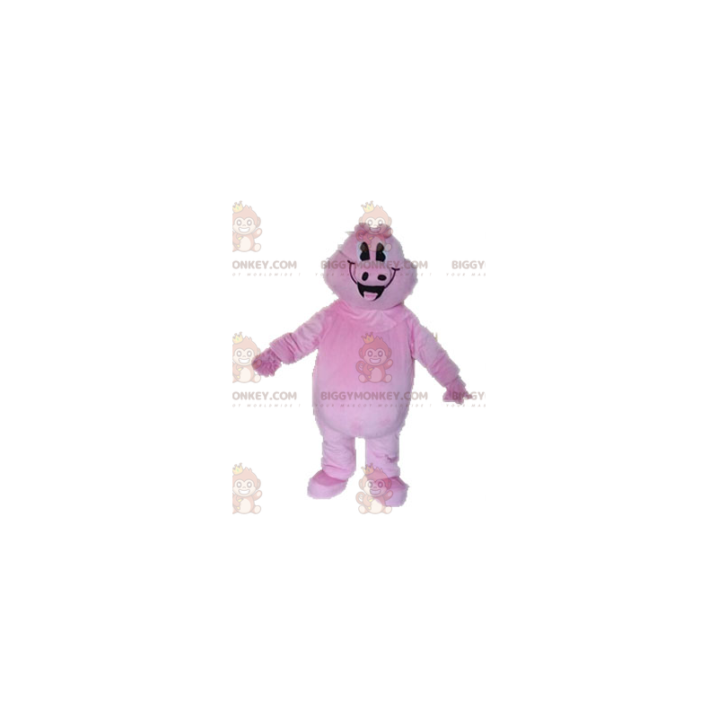Gigantisch lachend roze varken BIGGYMONKEY™ mascottekostuum -