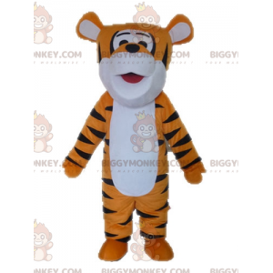 Πορτοκαλί Λευκή και Μαύρη Στολή Μασκότ Tiger BIGGYMONKEY™.