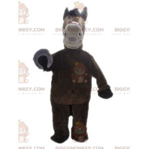 Traje de mascote gigante marrom e bronzeado BIGGYMONKEY™ –