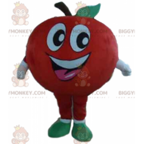Smiling Giant Red Apple BIGGYMONKEY™ Mascot Costume -