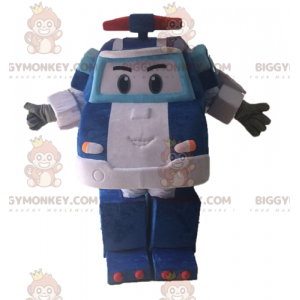Transformers BIGGYMONKEY™ mascot costume. Blue Car BIGGYMONKEY™