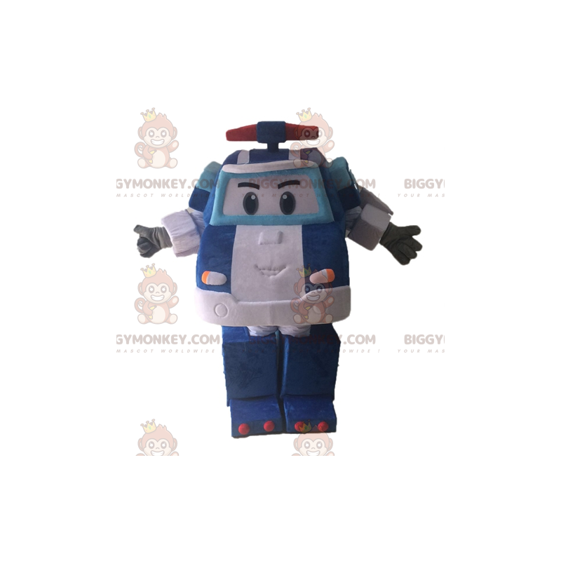 Disfraz de mascota de Transformers BIGGYMONKEY™. Disfraz de mascota de coche azul BIGGYMONKEY™ - BiggyMonkey.com