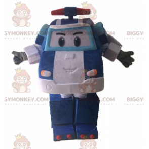 Transformers BIGGYMONKEY™ maskotkostume. Blå bil BIGGYMONKEY™