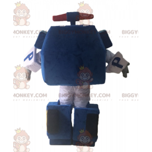 Transformers BIGGYMONKEY™ maskotdräkt. Blå bil BIGGYMONKEY™