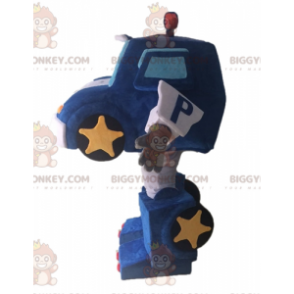 Disfraz de mascota de Transformers BIGGYMONKEY™. Disfraz de mascota de coche azul BIGGYMONKEY™ - BiggyMonkey.com