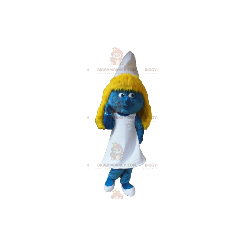 Famous Cartoon Girl Smurfette BIGGYMONKEY™ Mascot Costume –