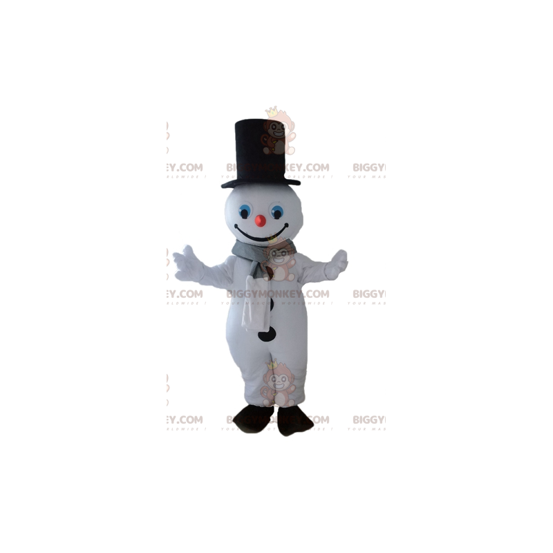 Disfraz de mascota muñeco de nieve gigante BIGGYMONKEY™. Disfraz de mascota muñeco de nieve gigante BIGGYMONKEY™.