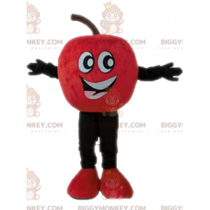 Lachend gigantische rode appel BIGGYMONKEY™ mascottekostuum -