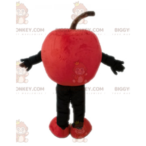 Kostium maskotka uśmiechnięte czerwone jabłko BIGGYMONKEY™ -
