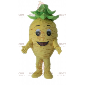 BIGGYMONKEY™ costume da mascotte di ananas gigante giallo e