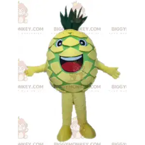 BIGGYMONKEY™ costume da mascotte di ananas gigante giallo e