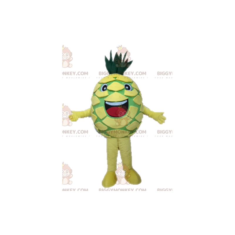 BIGGYMONKEY™ mascot costume of giant yellow and green