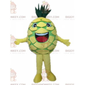 BIGGYMONKEY™ costume da mascotte di ananas gigante giallo e