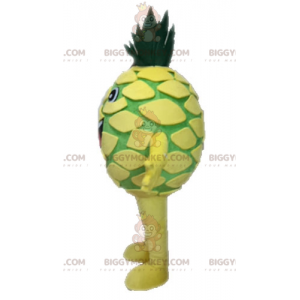 Costume de mascotte BIGGYMONKEY™ d'ananas jaune et vert géant.