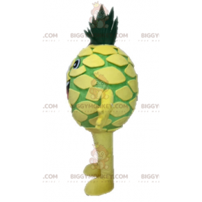 Costume de mascotte BIGGYMONKEY™ d'ananas jaune et vert géant.