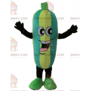 Bicolor Zucchini BIGGYMONKEY™ Mascot Costume. Cucumber