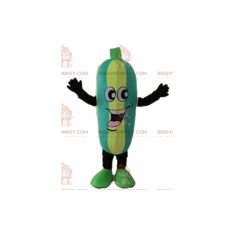 Bicolor Zucchini BIGGYMONKEY™ Mascot Costume. Cucumber