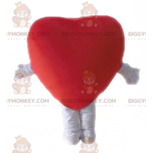 Στολή μασκότ Giant Red Heart BIGGYMONKEY™. Ρομαντική στολή