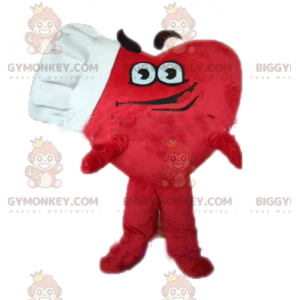 Costume da mascotte gigante cuore rosso BIGGYMONKEY™ con