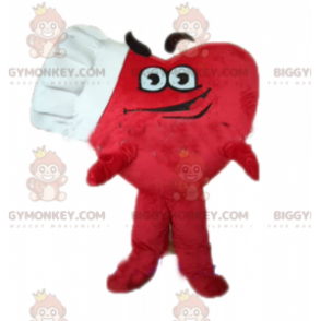 Giant Red Heart BIGGYMONKEY™ maskotkostyme med hatt - Uklassifiserte maskoter - BIGGYMONKEY_04639 - BiggyMonkey.com