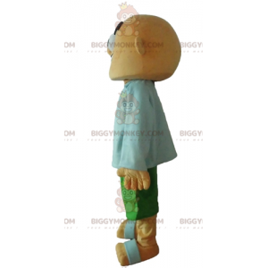 Traje de mascote de homem careca feroz BIGGYMONKEY™ –