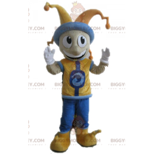 King Jester BIGGYMONKEY™ Mascot Costume in Colorful Outfit -