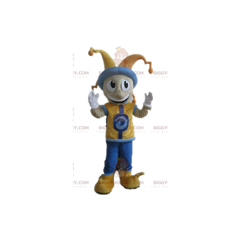 King Jester BIGGYMONKEY™ maskotkostume i farverigt outfit - King Jester BIGGYMONKEY™ maskotkostume i farverigt outfit -