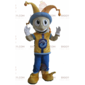 Στολή μασκότ King Jester BIGGYMONKEY™ με πολύχρωμη στολή - Μη ταξινομημένες μασκότ - BIGGYMONKEY_04645 - BiggyMonkey.com