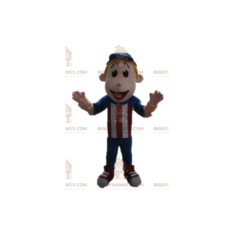 Boy's BIGGYMONKEY™ Mascot Costume Dress Up i rød, blå og hvid - Boy's BIGGYMONKEY™ Mascot Costume Dress Up i rød, blå og hvid -