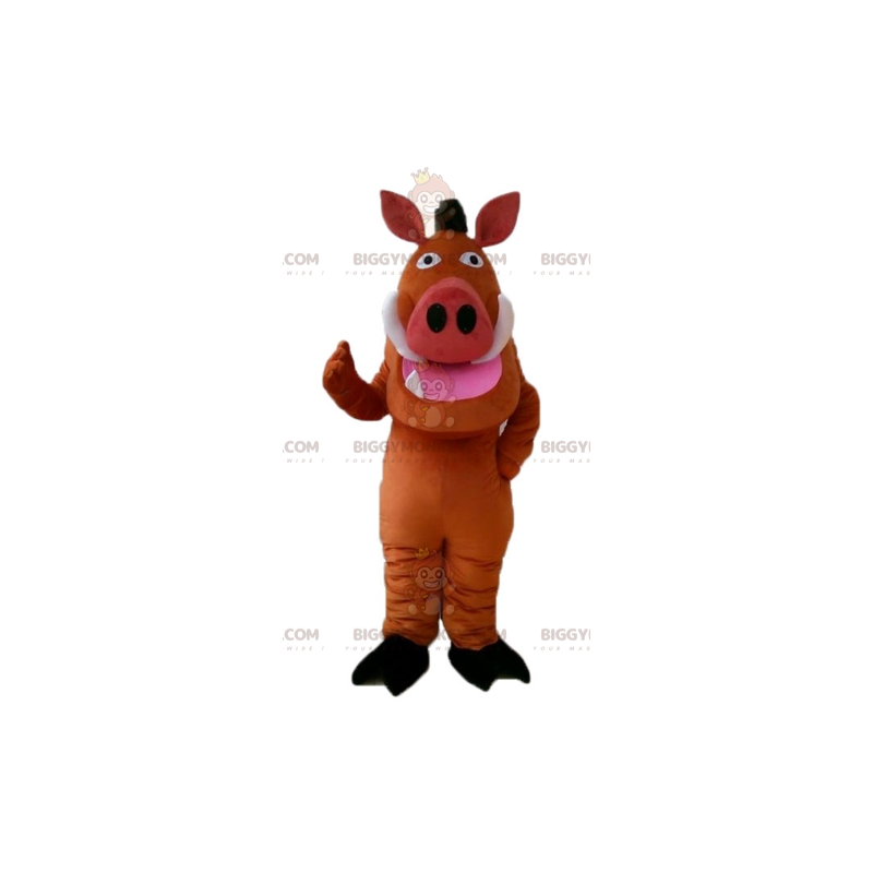 BIGGYMONKEY™ mascot costume of famous Pumba warthog in The Lion