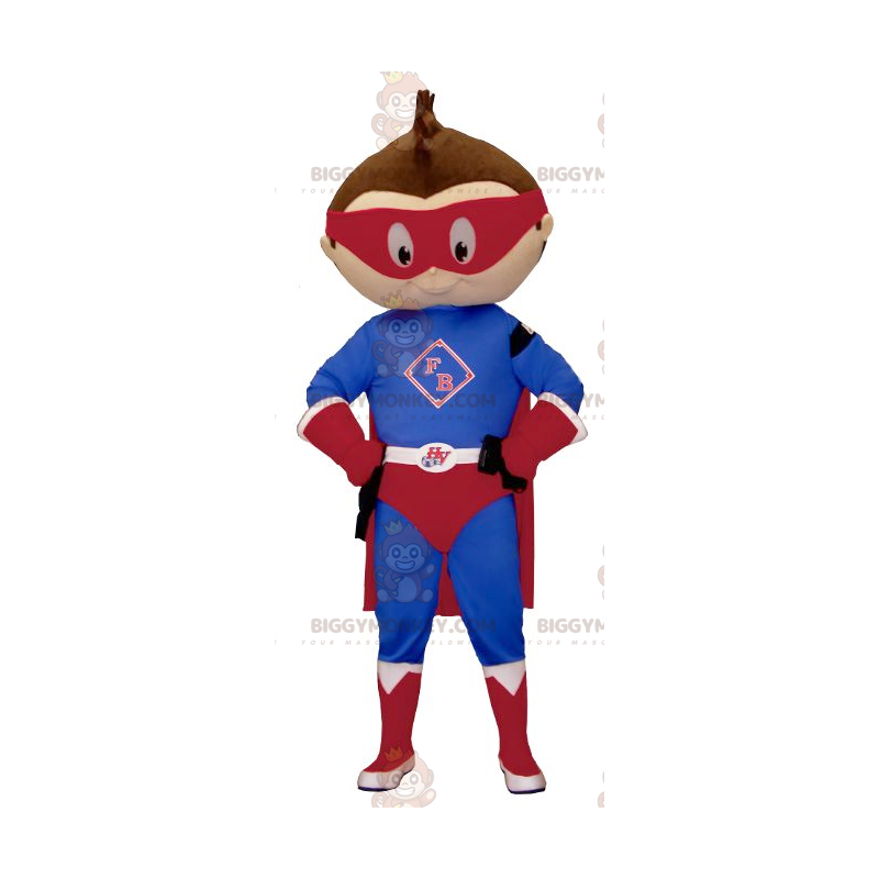 Costume de mascotte BIGGYMONKEY™ de petit garçon habillé en Costume de mascotte BIGGYMONKEY™ de petit garçon habillé en