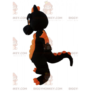 Giant Black and Orange Dragon BIGGYMONKEY™ Mascot Costume -