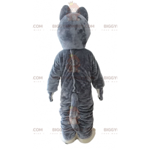 Fato de mascote Husky BIGGYMONKEY™. Traje de mascote de cão lobo cinzento e branco BIGGYMONKEY™ - BiggyMonkey.com