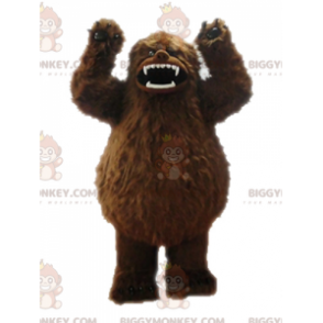 Brown Yeti BIGGYMONKEY™ Mascot Costume. Grizzly Bear