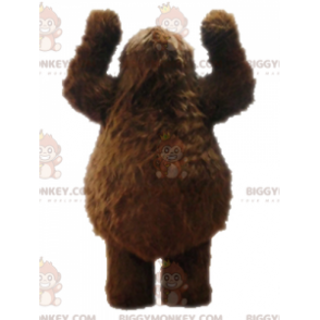 Traje de mascote marrom Yeti BIGGYMONKEY™. Traje de mascote de